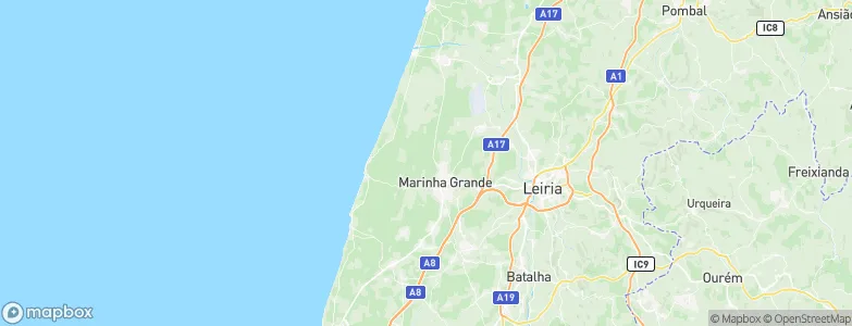Marinha Grande, Portugal Map