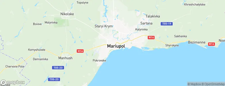 Mariupol, Ukraine Map