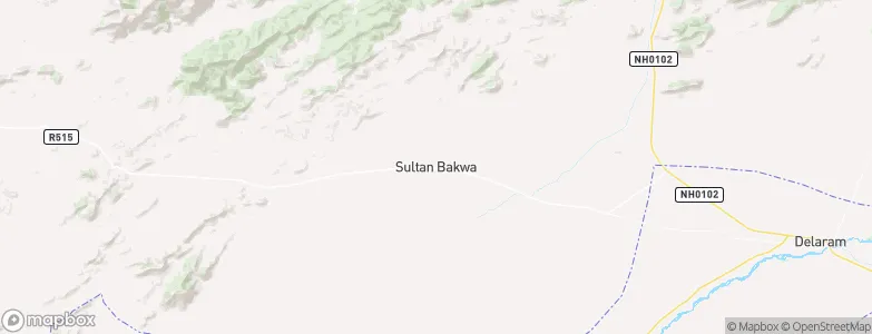 Markaz-e Ḩukūmat-e Sulţān-e Bakwāh, Afghanistan Map