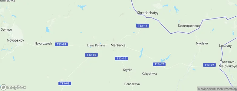 Markivka, Ukraine Map