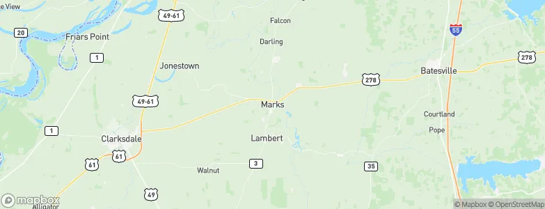 Marks, United States Map