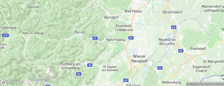 Markt Piesting, Austria Map