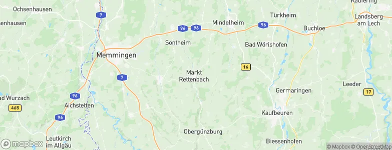 Markt Rettenbach, Germany Map