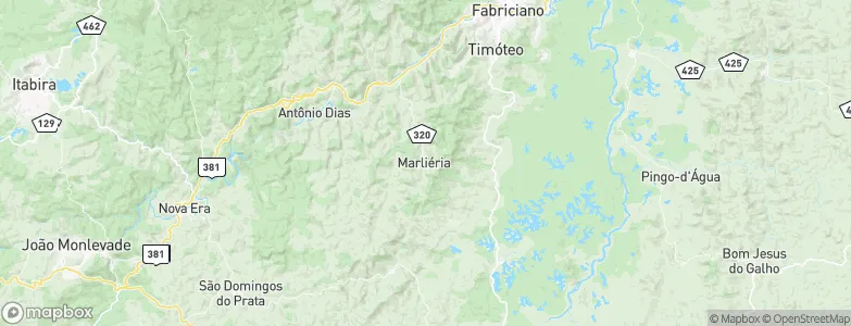 Marliéria, Brazil Map