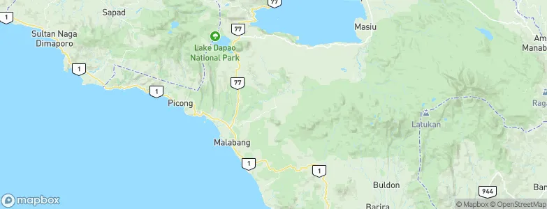 Marogong, Philippines Map