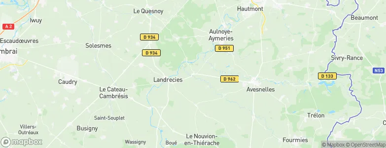 Maroilles, France Map