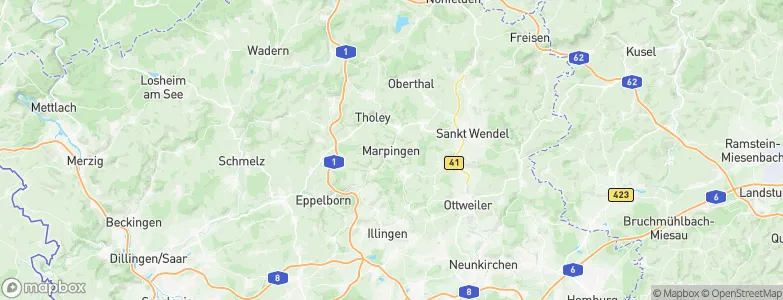 Marpingen, Germany Map