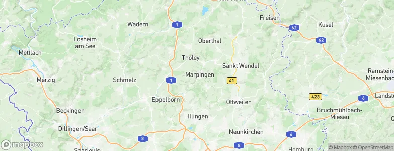 Marpingen, Germany Map