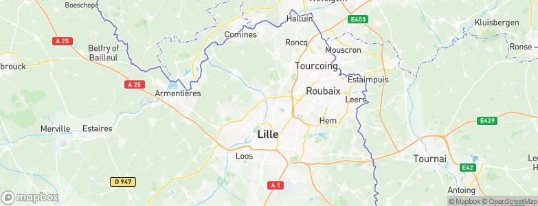 Marquette-lez-Lille, France Map