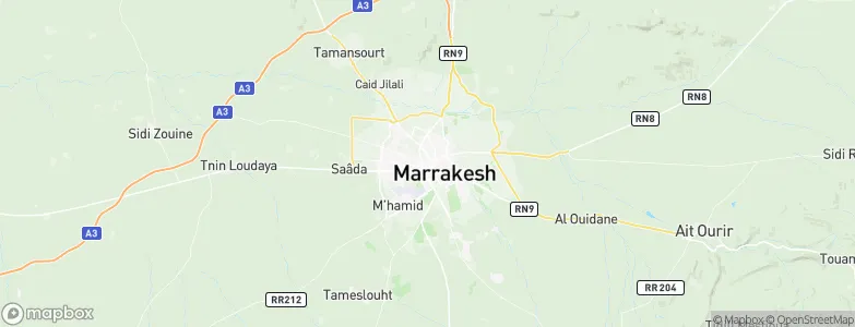 Marrakech, Morocco Map