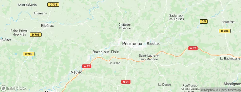 Marsac-sur-lIsle, France Map