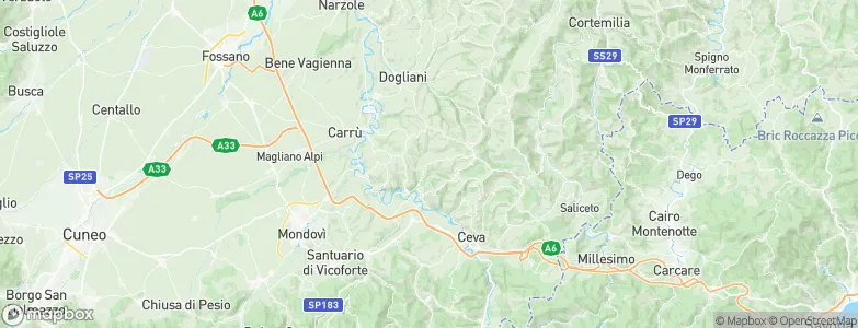 Marsaglia, Italy Map