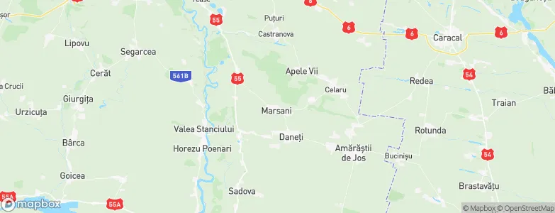 Mârşani, Romania Map
