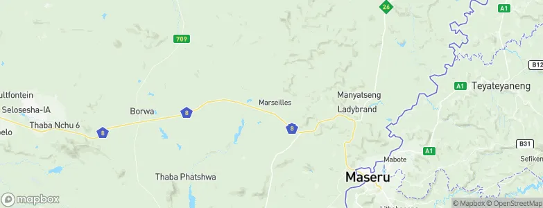 Marseilles, South Africa Map