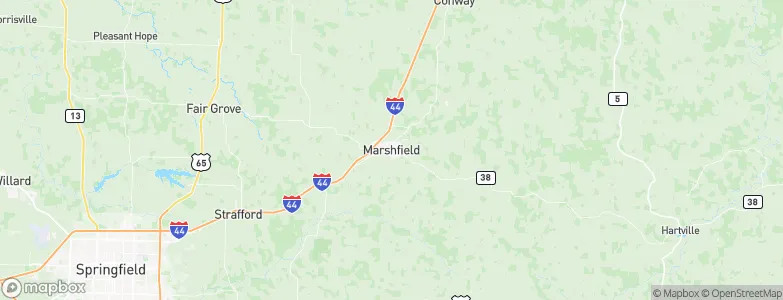 Marshfield, United States Map