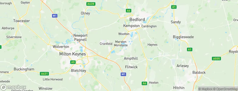 Marston Moretaine, United Kingdom Map