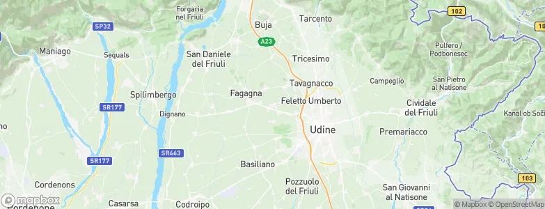 Martignacco, Italy Map