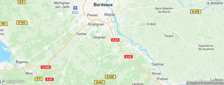 Martillac, France Map