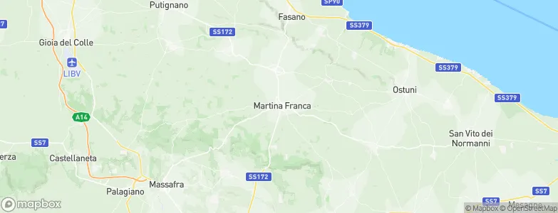 Martina Franca, Italy Map