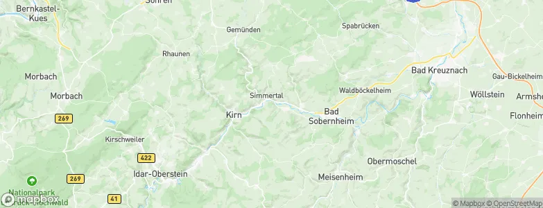 Martinstein, Germany Map