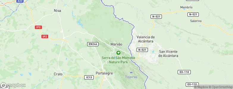 Marvão, Portugal Map