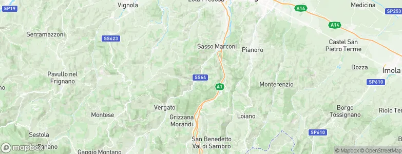 Marzabotto, Italy Map