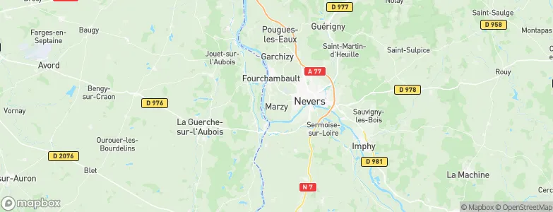 Marzy, France Map