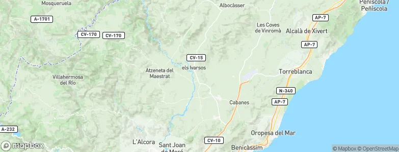 Mas d’Alentao, Spain Map