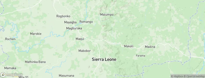 Masaka, Sierra Leone Map