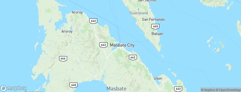 Masbate, Philippines Map