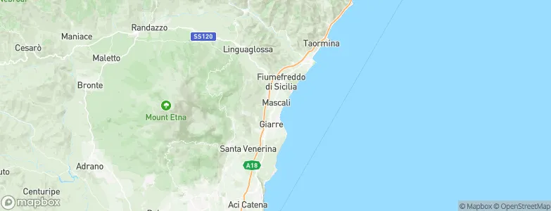 Mascali, Italy Map