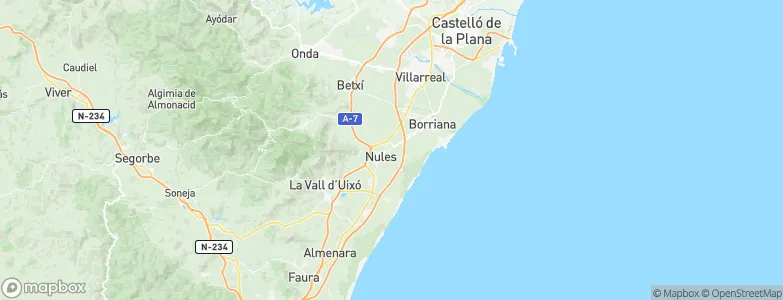 Mascarell, Spain Map