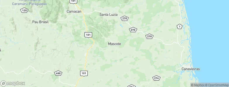 Mascote, Brazil Map