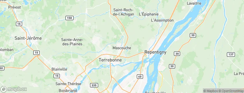 Mascouche, Canada Map