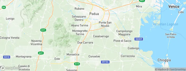 Maserà di Padova, Italy Map