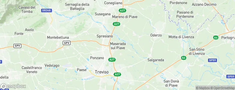 Maserada sul Piave, Italy Map