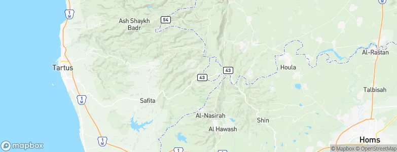Mashtá al Ḩulw, Syria Map