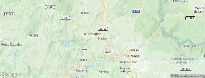 Maside, Spain Map