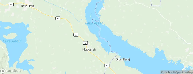 Maskanah, Syria Map