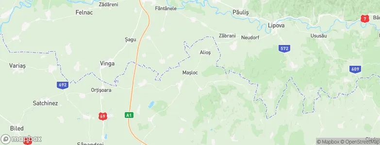 Maşloc, Romania Map