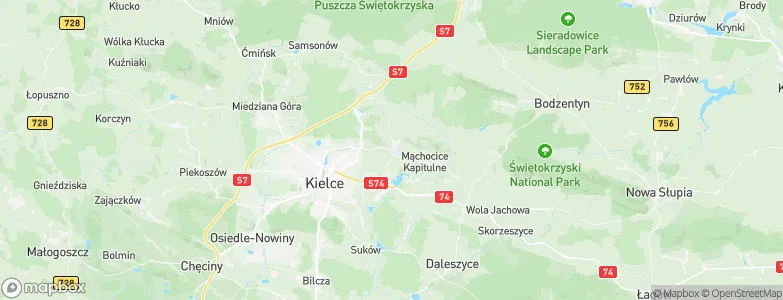 Masłów, Poland Map