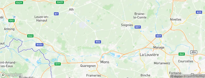 Masnuy-Saint-Jean, Belgium Map