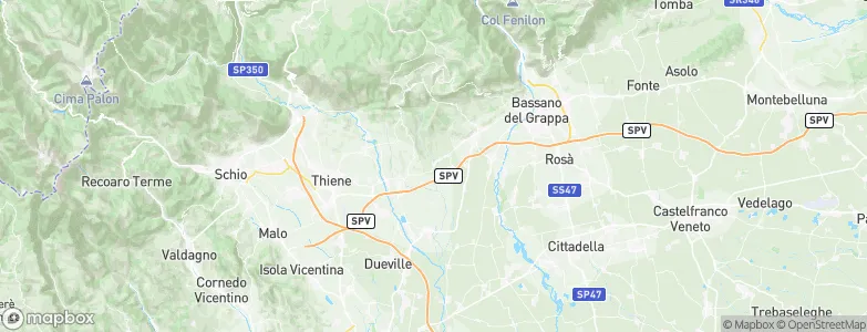 Mason Vicentino, Italy Map