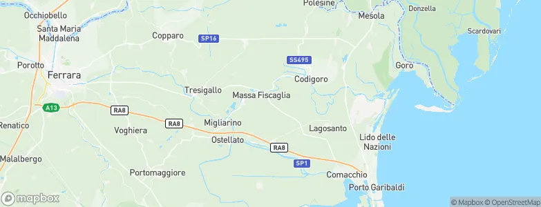 Massa Fiscaglia, Italy Map