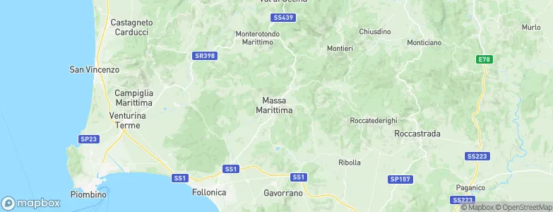 Massa Marittima, Italy Map