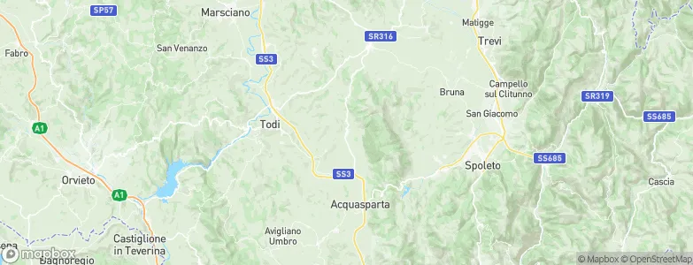 Massa Martana, Italy Map