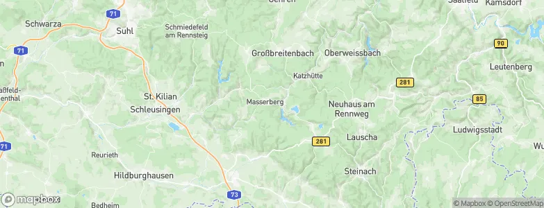 Masserberg, Germany Map