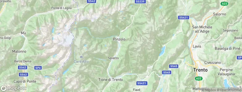 Massimeno, Italy Map