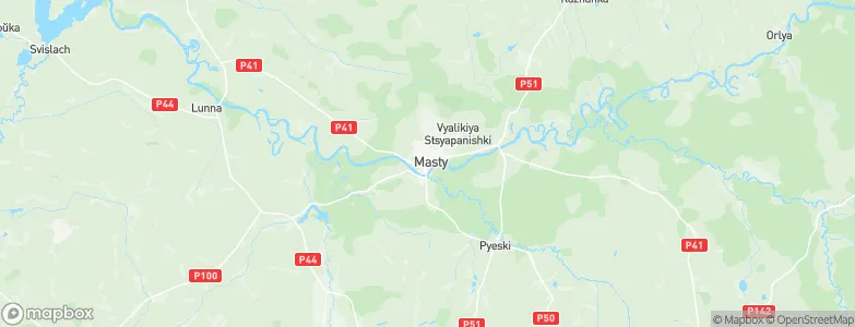 Masty, Belarus Map