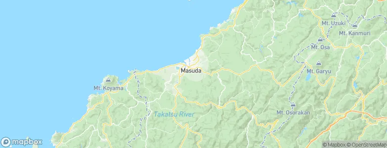 Masuda, Japan Map